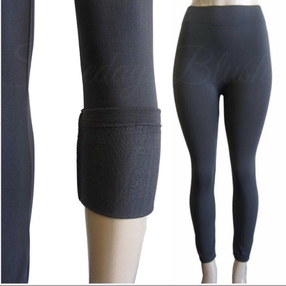 Cozy Charcoal Leggings, OS - Picture 2 of 3